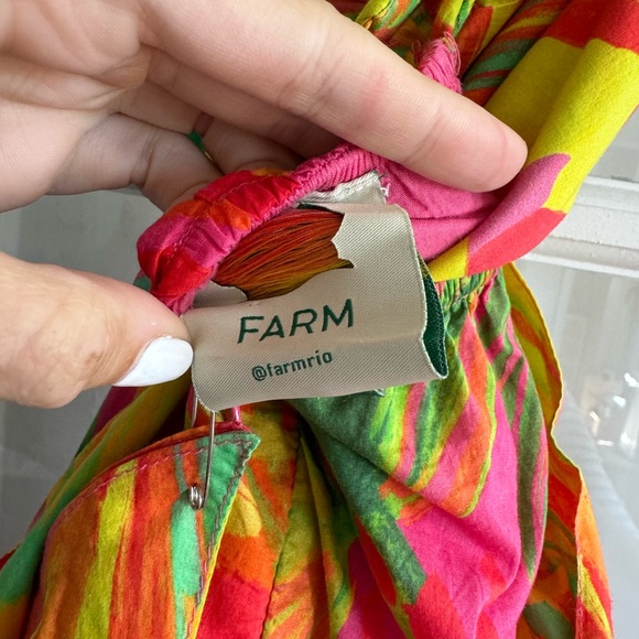 Farm Rio Mixed Painted Birds Mini Dress - Picture 2 of 3